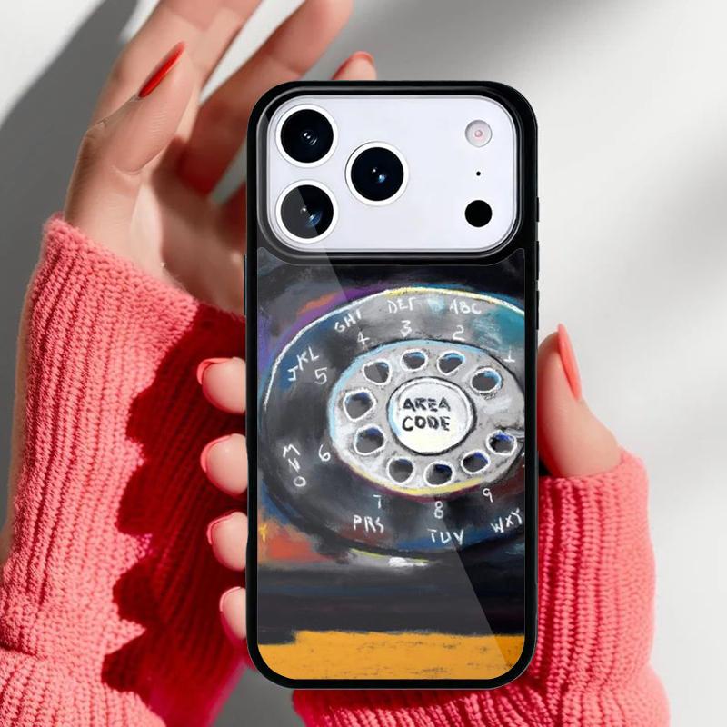 Retro rotary dial telephone Phone Case for iPhone 17 Air 16e 15 14 13 Pro Max Back Cover for 12 11 Pro Coque