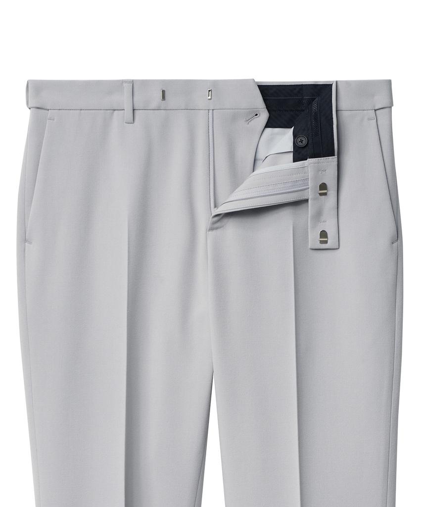 MUSINSA STANDARD Semi-Wide Slit Hidden Banding Slacks [Light Gray]