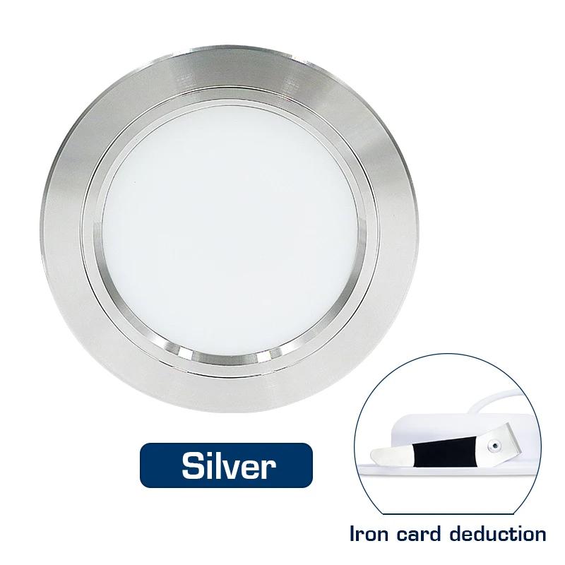 LED Downlight 12V 24V 110V 220V Spot Three Colors 5W 9W 12W 15W 18W Recessed In LED Ceiling Downlight Light Cold Warm White Lamp