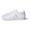 adidas Оригинальные кроссовки Superstar C Удобные Прочные Низкие кроссовки Детские кроссовки Белый Розовый FW8282