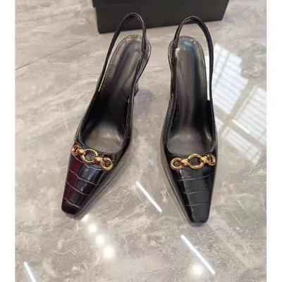 Мода 2024 года. Туфли ручной работы. Неглубокие женские туфли-лодочки. Женские туфли с острым носком. Туфли-лодочки на каблуке-копыто. Высокие каблуки. Женские туфли.