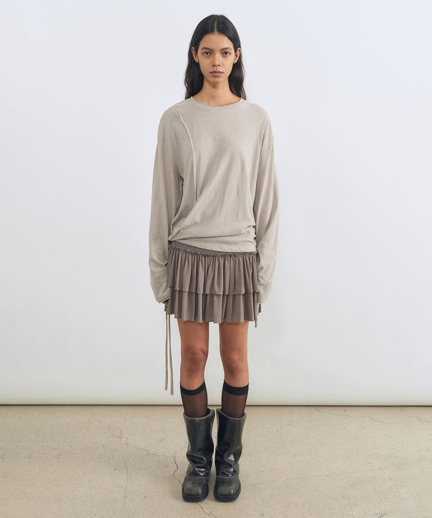 Insilence Woman Smoking Mini Skirt Mocha