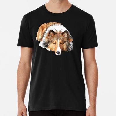 Колли ( Rough Collie ) Премиум Футболка S - 5XL Сделано в АУ/США Футболка