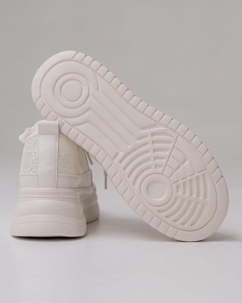 Кроссовки на платформе Allsy 195000 36 белые кожа