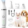 Oneisall Низковибрационная и низкошумная машинка для стрижки домашних животных 4 в 1 с 2 скоростями, пилка для когтей, подходит для подушечек лап, морды и ягодиц, для стрижки всего тела, для маленьких и средних пород, модель N12