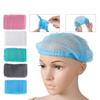 100 Pcs Hair Caps 21 Inch Disposable Non-Woven Bouffant Hair Net Caps Elastic Head Cover Cap For Beauty Kitchen Food Salon Bath