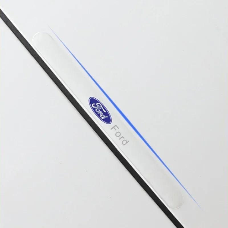 Car Door Handle Protective Sticker Decal Anti‑Scratch Cover for Ford Focus MK3 MK4 Kuga Escape Fiesta Explorer Mondeo e162 F150 F250