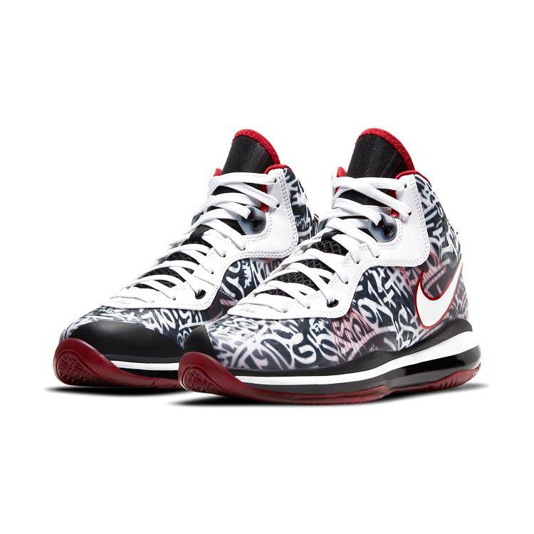 Nike Кроссовки LeBron 8 GS Graffiti для детей, черные, спортивно-красные, белые DH3237-001