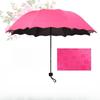 Солнцезащитный утолщенный черный клеевой зонт от солнца для использования как в солнечную, так и в дождливую погоду. Летний складной зонт, устойчивый к ультрафиолетовому излучению.
