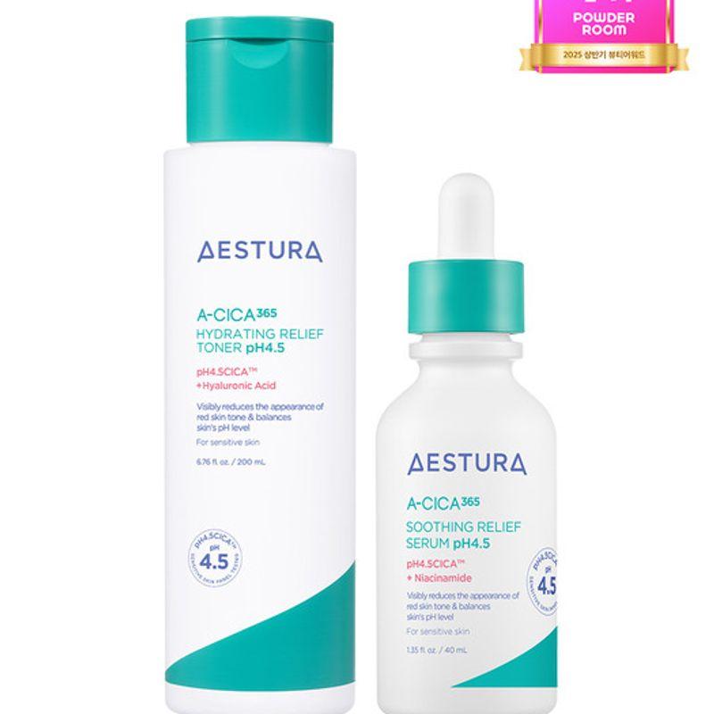 AESTURA Aesica 365 Moisture Toner pH4.5 200ml + Trace Soothing Serum pH4.5 40ml
