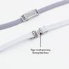 1Pair Diamond Lock Shoelaces Without Ties Elastic Laces Sneakers No Tie Shoe Laces Kids Adult 0.8cm Flat Shoelace for Shoes