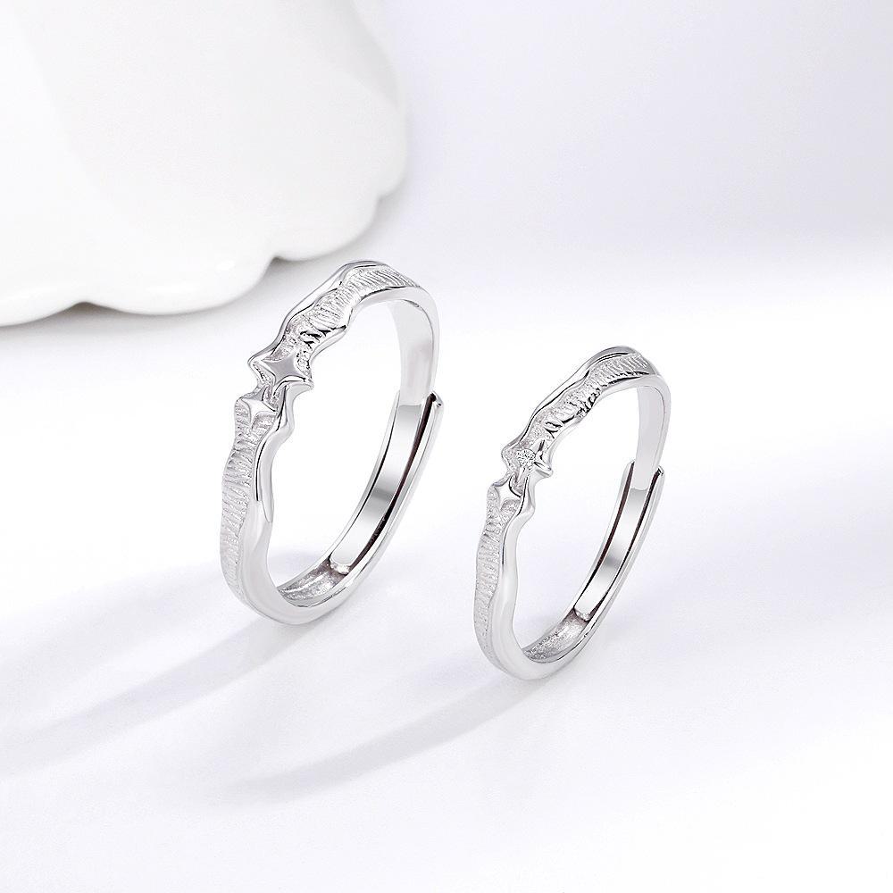 Парные кольца из чистого серебра 999 пробы — модный, креативный и современный дизайн