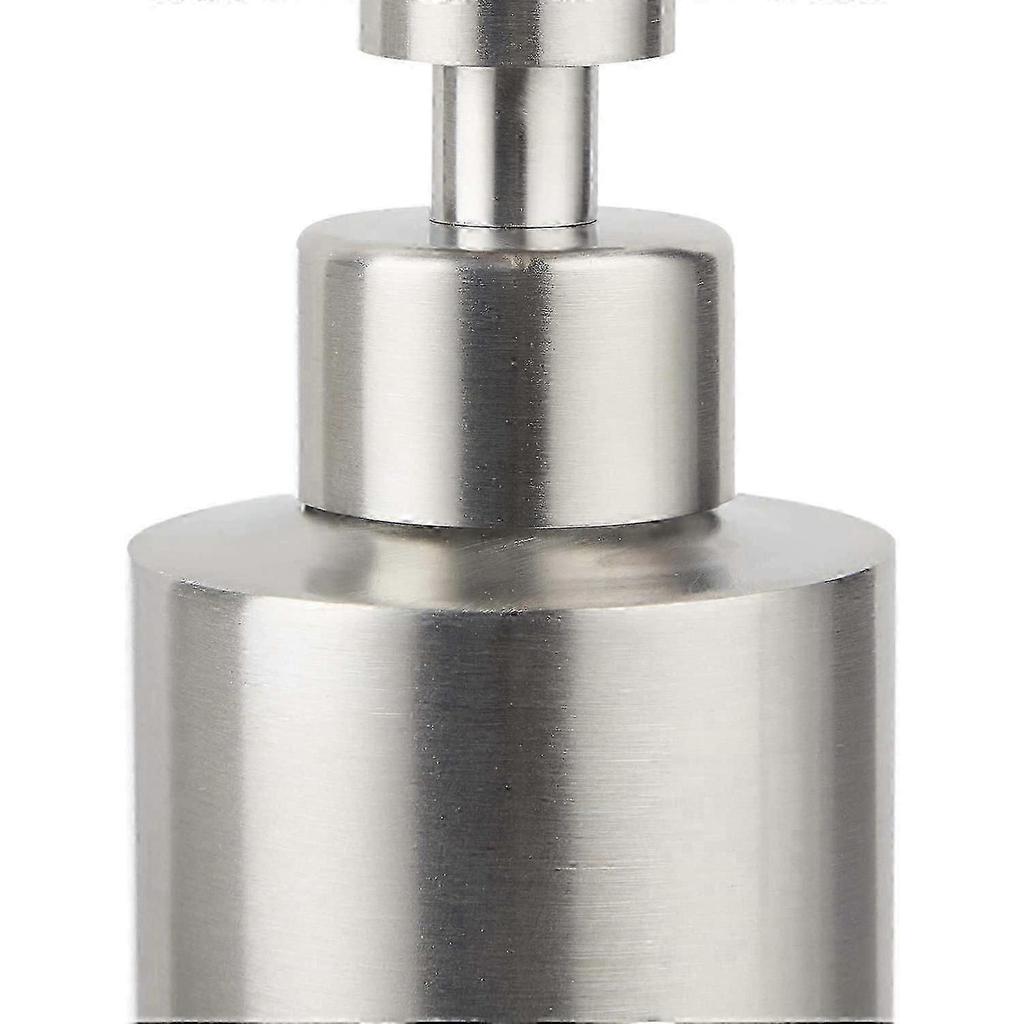 Refillable Soap Dispenser in Brushed Stainless Steel 220 ML Silver