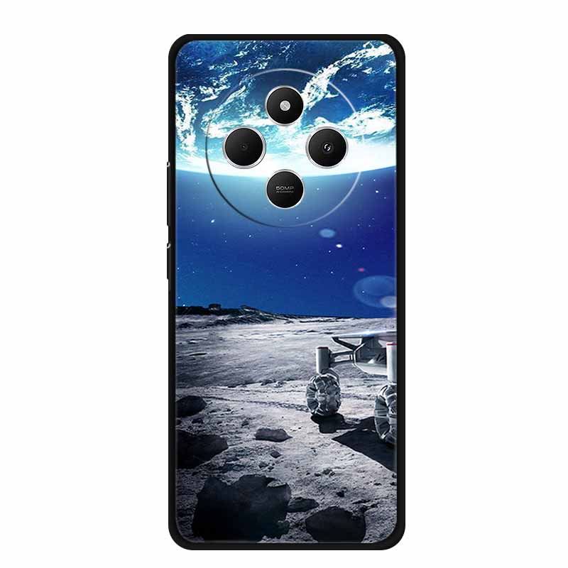 Phone Case For Xiaomi Redmi 14C Back Cover Case 14 C Black Silicone Soft Funda For Redmi 14C Case Redmi14C 6.88" Shockproof Bag
