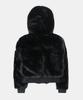 Badblood Viper 81 Hooded Fur Jacket - Black