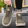 Осенние и зимние высокие ботинки Martin для улицы с толстой подошвой, увеличивающие рост, повседневные рабочие ботинки, новые мужские трендовые короткие ботинки для походов