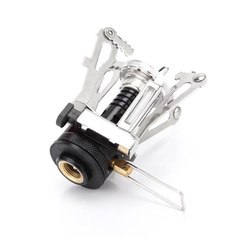 Мини газовая плита портативная складная из алюминиевого сплава газовая горелка для пикника на открытом воздухе для приготовления пищи кемпинговые принадлежности