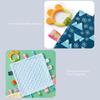 Baby Appease Towel Comfortable Baby Tag Soothing Security Blanket with Colorful Tags Silicone Baby Teether Cute Patterns Soft Comforter Hand Plush