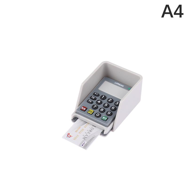 1Set Doll House Scene Decoration Supermarket Store Card Machine Scanner Model Toy