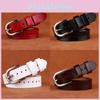 Women Leather Genuine Belt Metal Pin Buckle Jeans Waist Belt Decoration Fashion