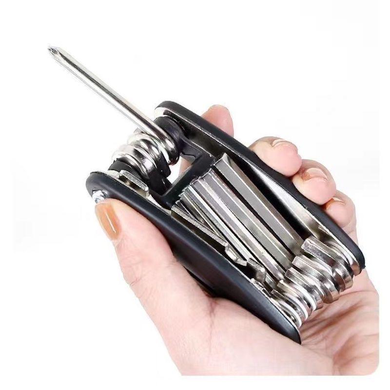 16 In 1 Multi Functional Portable Screw Tool Set for Motorcycle Accessories Bike Furniture Maintenance Tools Hexagon Wrench Set