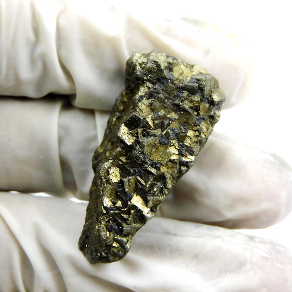 Natural Pyrite Loose Gemstone 86.25 ct Rough Cleavage Golden for Lapidary and Gem Collections