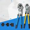 Multi-Material Pipe Crimping Pliers for Aluminum, Plastic, and Copper - Stainless Steel, Thin-Walled, Ideal for Water Heating