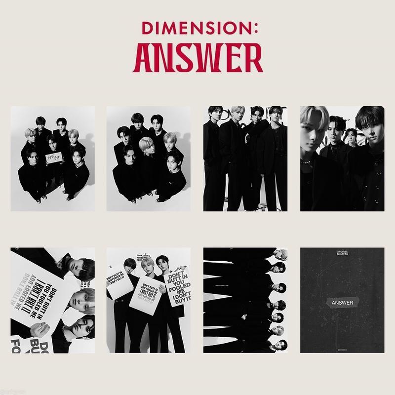 K-POP ENHYPEN DIMENSION ANSWER концептуальная фотокарта для HEESEUNG JAKE JAY JUNGWON NI-KI SUNGHOON SUNOO