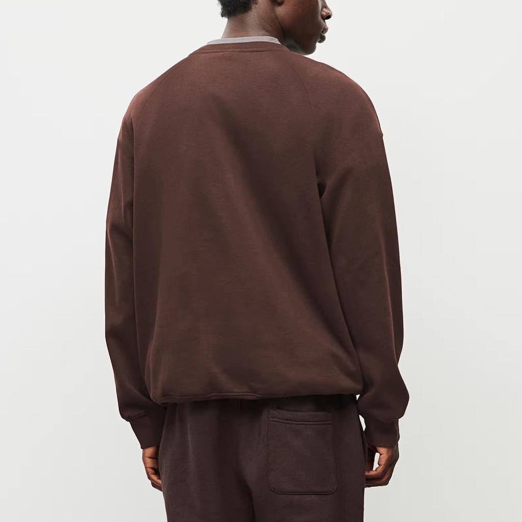 Мужской свитшот с круглым вырезом American Crewneck из плотного материала - Высокое качество, Длинный рукав, Свободный крой