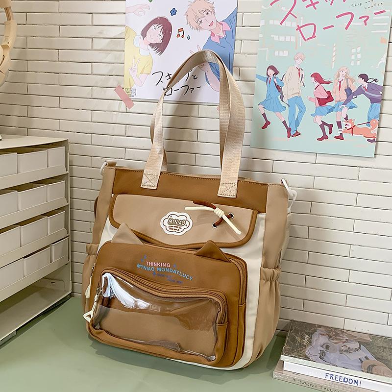 Школьный рюкзак 2025 новый ins милый высокоценный большой вместимости косметичка универсальный повседневный легкий милая сумка через плечо