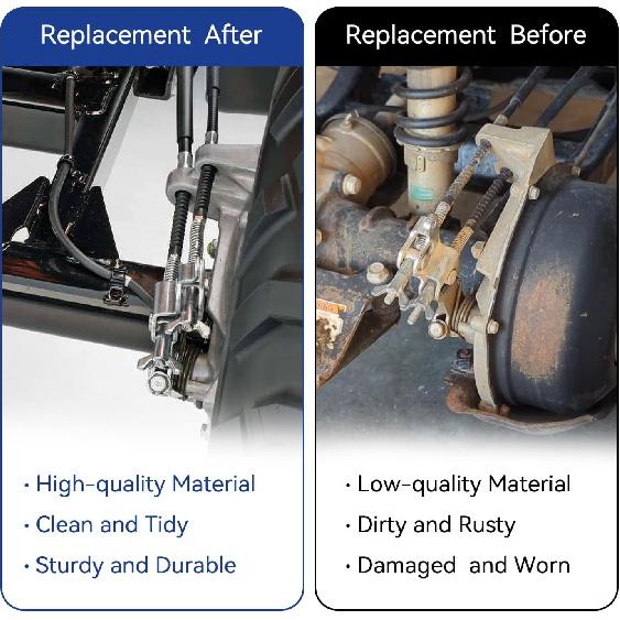 Комплект троса заднего ручного тормоза TRX350, совместимый с Fourtrax 300 Rancher 350 400 420 2000-2006 Foreman 400 500 Rubicon 500 Запчасти для квадроциклов, стояночный тормоз