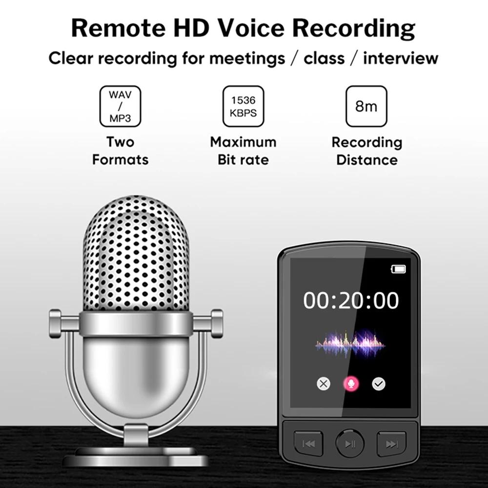 MP3 Player Bluetooth 5.2 1.77 Inch Screen Music Player with Speakers Lossless Sound Quality with Recording E-Book Video Playing