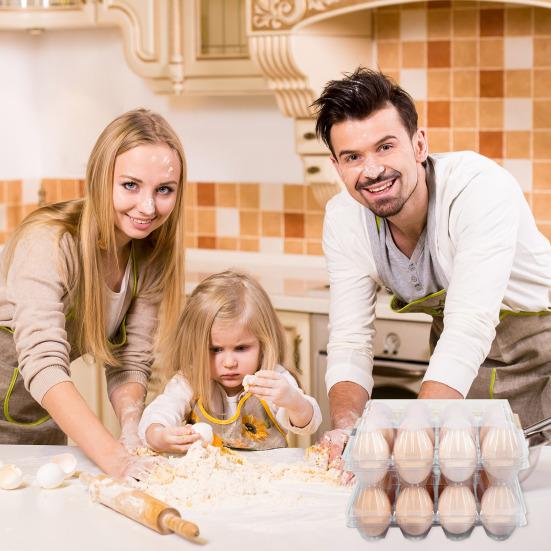 50 шт. держатель для яиц прозрачные пластиковые коробки 12 шт. многоразовый ящик для домашнего ранчо фермерский рынок дисплей прозрачный многоразовый контейнер для яиц