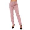 Women Summer Pants Mid-rise Button Zipper Fly Straight Leg Long Trousers with Pockets Solid Color Casual Pants