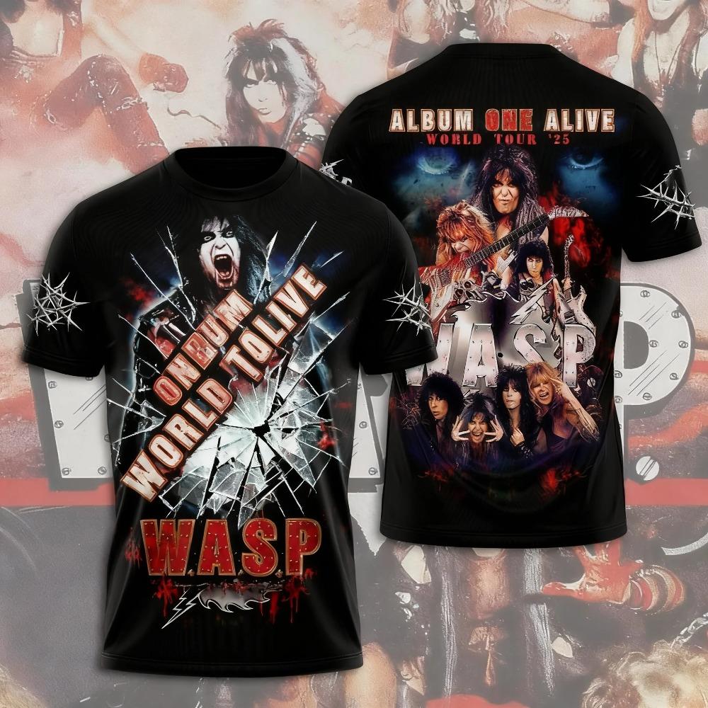 Горячие Аниме W.A.S.P Майки для Косплея Футболки 3D Печать Детские Мультяшные Футболки Летние Мужские Женские Харадзюку Короткий Рукав Y2k Топы
