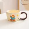Cute Ceramic Cup Cartoon Mug Home Boys and Girls Ceramic Water Cups Couple Coffee Cup Breakfast Cup