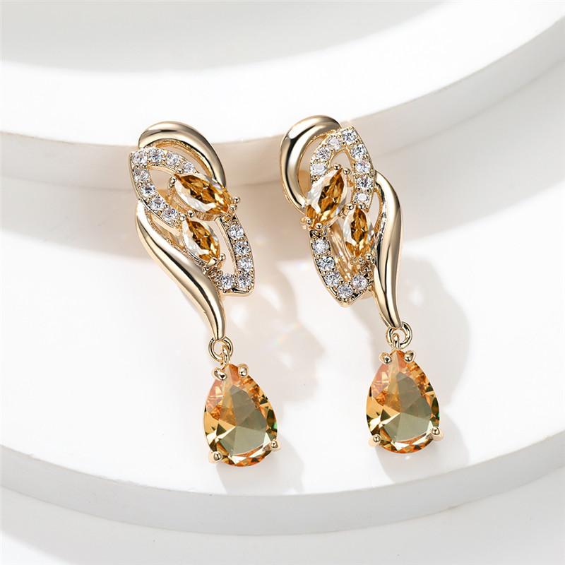 Серьги-капельки серебряного цвета с огранкой «капля воды», синий, белый, красный камень, серьги-капли с разноцветным камнем огранки «маркиза», серьги-кольца, предложение на годовщину, подарок