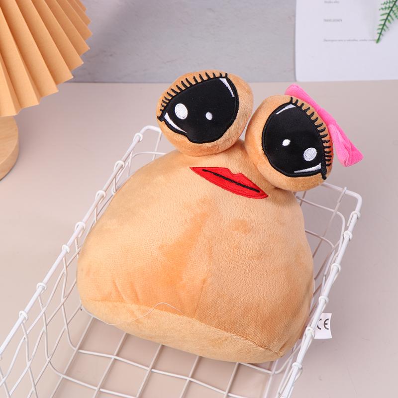 Аниме Игра Плюшевые Игрушки Кавайный Мультфильм Мой Питомец Инопланетянин Поу Плюшевые Тапочки Мягкая Мягкая Кукла Подушка Дети День Рождения Gif