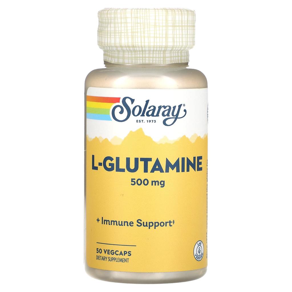 L-Glutamine, 500Mg, 50 Veggie Caps