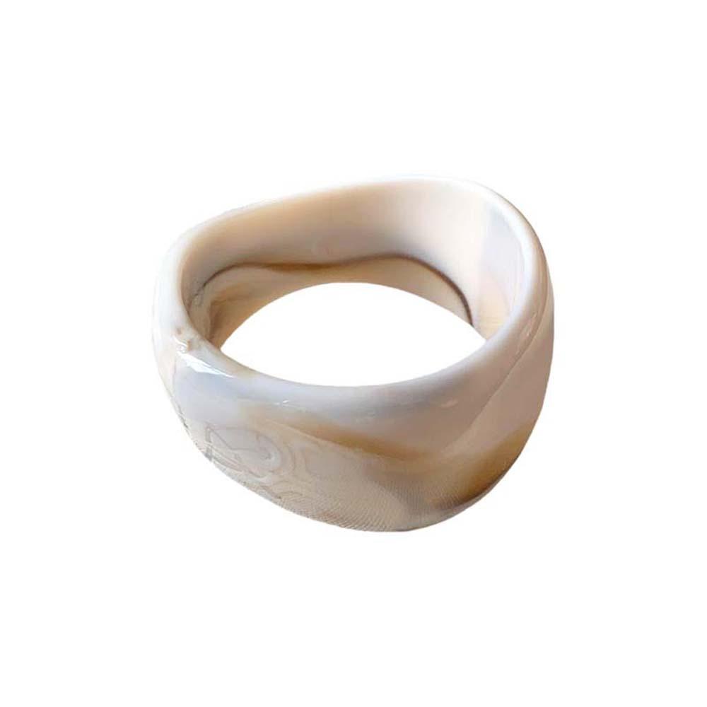 Exaggerated Wide Chunky Bangles Irregular Hand Ring Geometric Bracelets  Women