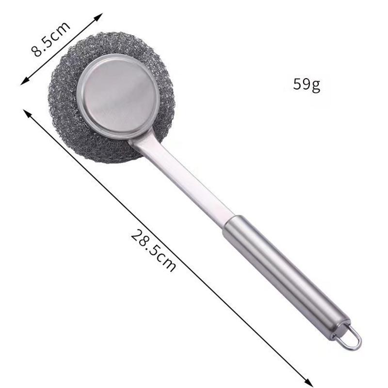 Kitchen Specific Household Stove Random Color Convenient Practical Steel Wire Ball Stainless Steel Scrubbers Brush 1 PCS/2PCS  Accessories