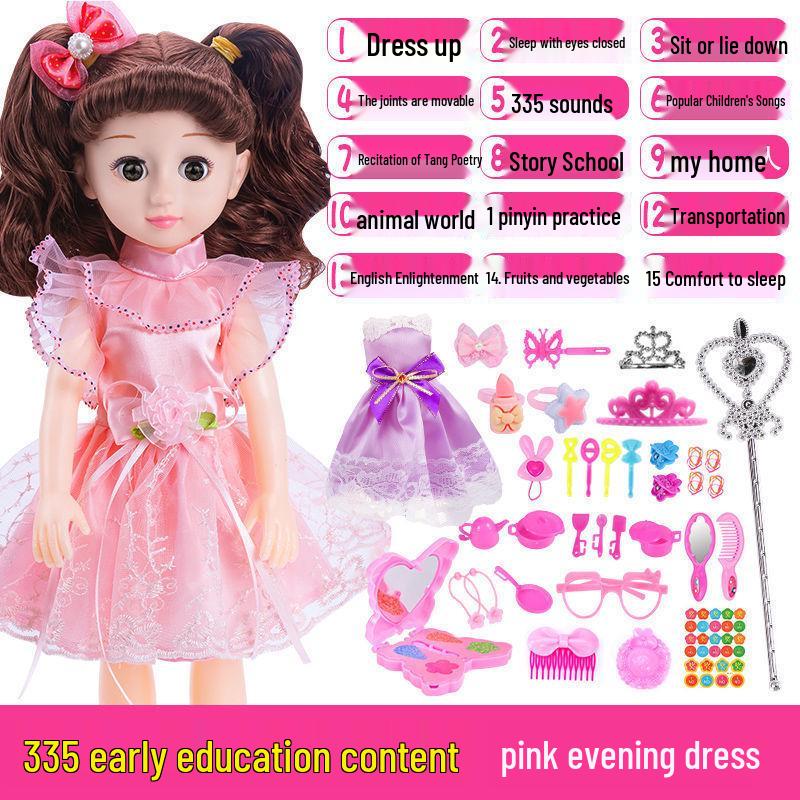 Interactive Smart Doll Set with Changeable Clothes - Princess Toy for Girls, Perfect Birthday Gift