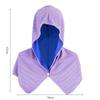 Summer Cooling Hoodie Towel Sweat-absorbent Cool Anti-UV Cycling Soft Cold Sensing Quick-drying Scarf for Fitness Hiking Fishing