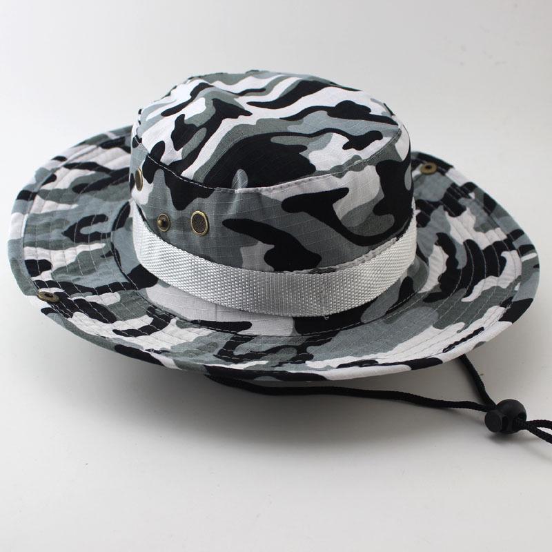 Unisex Outdoor Camouflage Boonie Hat for Camping, Fishing, and Travel - Sun Protection Included