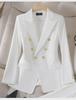 Zihong Women's White High-End Formal Suit Set - Goddess Style 8017