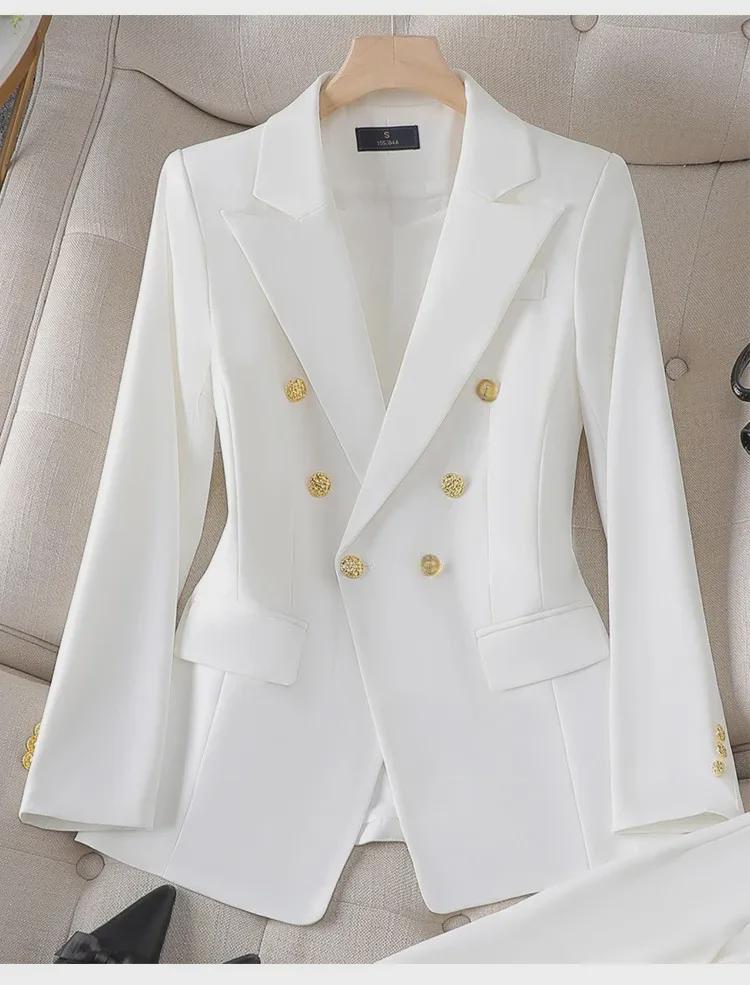 Женский белый формальный костюм Zihong класса люкс - Стиль богини 8017