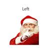 2PCS Santa Claus Christmas Funny PVC Decal Left&Right Car Side Window Sticker