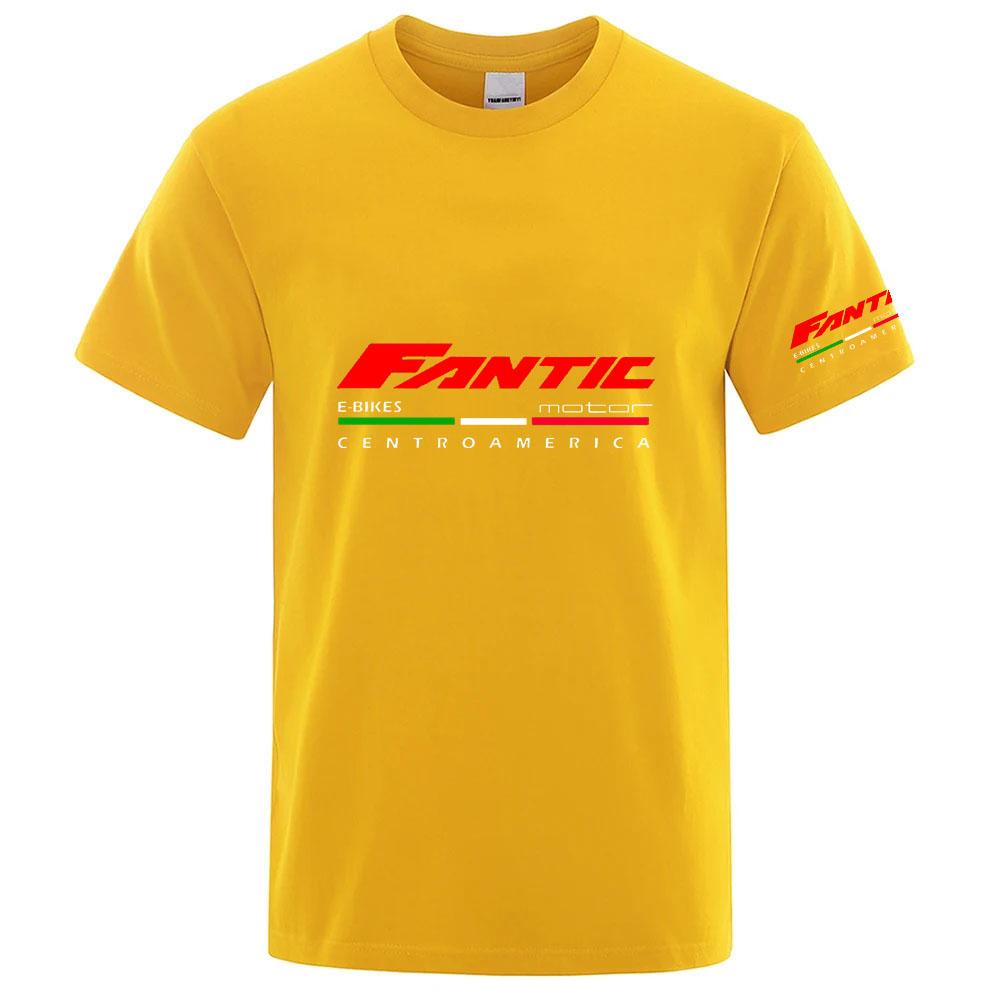 Fantic Motor Logo Print 2026 Unisexs Casual Exercise Tops Jogging Cycling Summer Quickdrying Daily Running Sportswear Tshirt