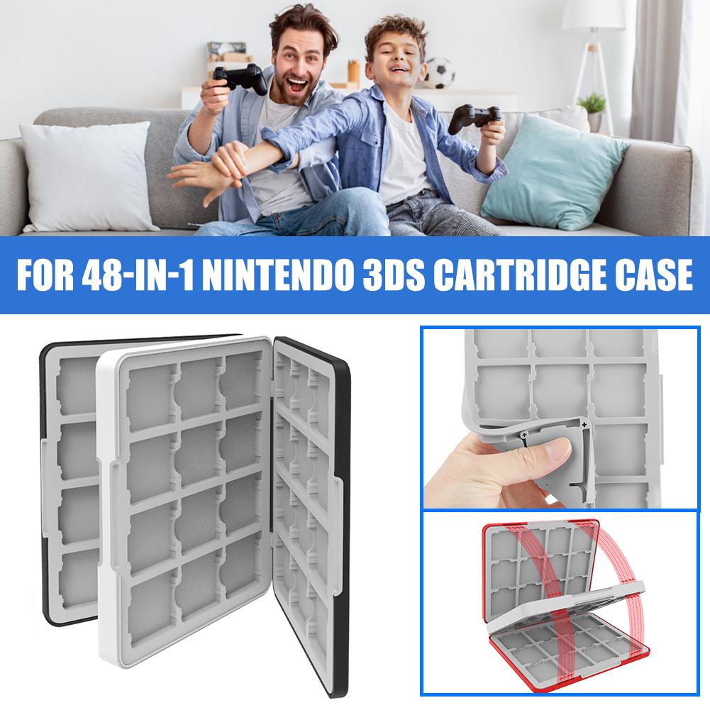 Игровой кейс для 3DS на 48 слотов Держатель для игр DS Совместим с Nintendo New 3ds / 3ds / 3ds Xl/Dsi/Ds/New 2ds / 2ds Xl LE Коробка для хранения