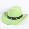 Популярная европейская и американская мода стиль OL однотонная ковбойская шляпа мужская и женская высококачественная цилиндр шляпа-федора фетровая шляпа